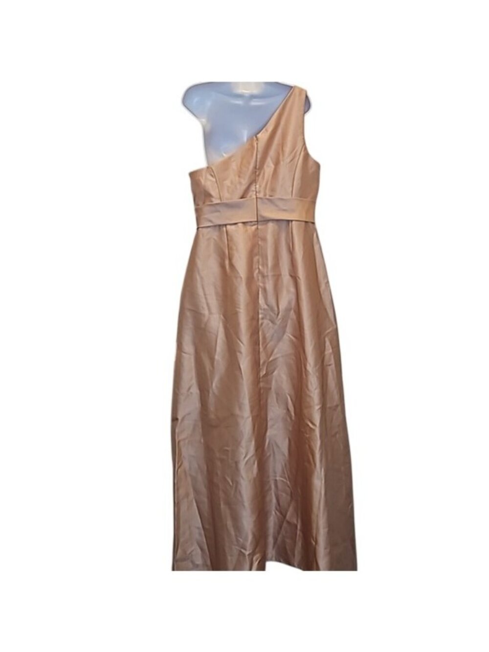 Alfred Sung Satin Twill One Shoulder Formal Gown Size 14 New Bridesmaid Party - Picture 8 of 10